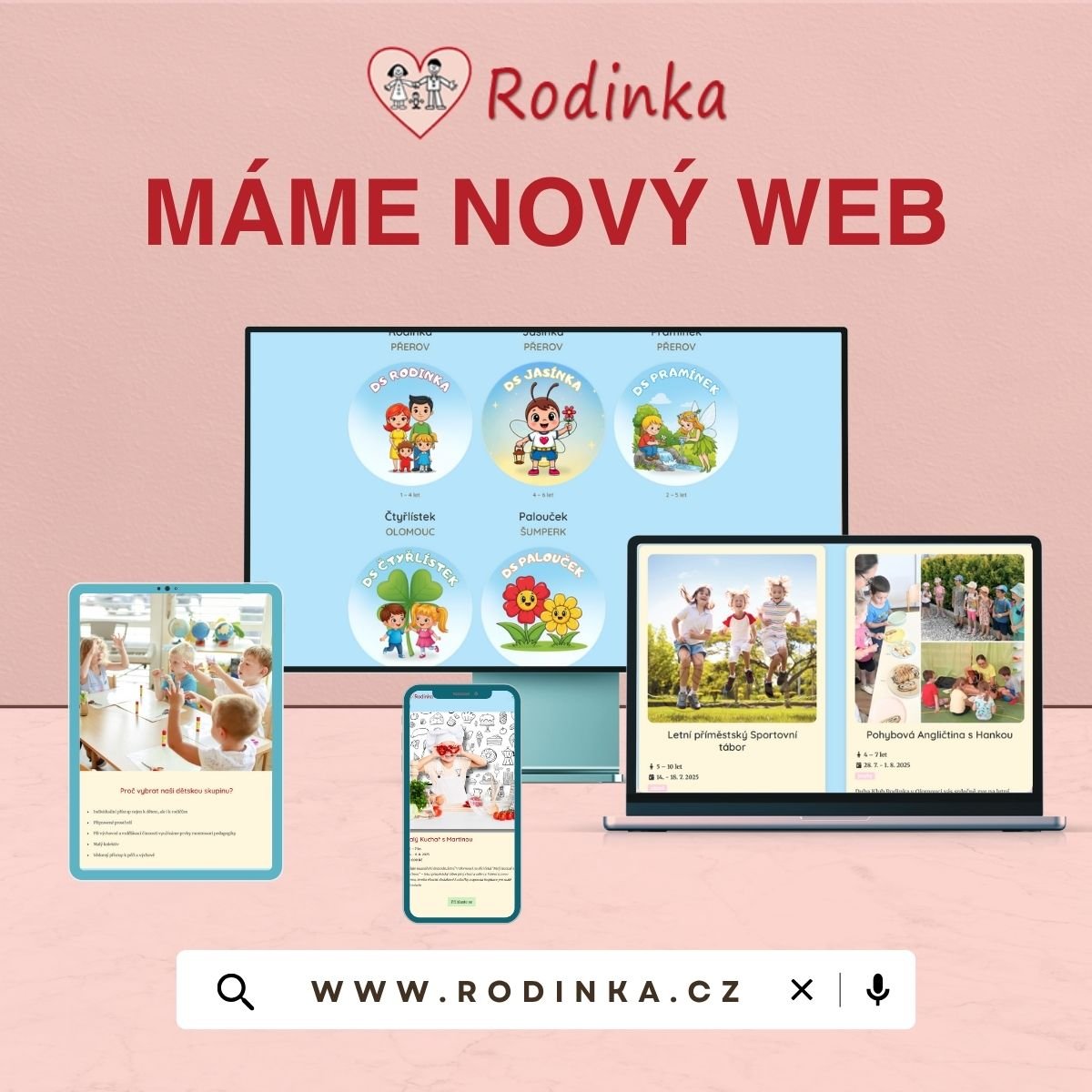 Máme nový web