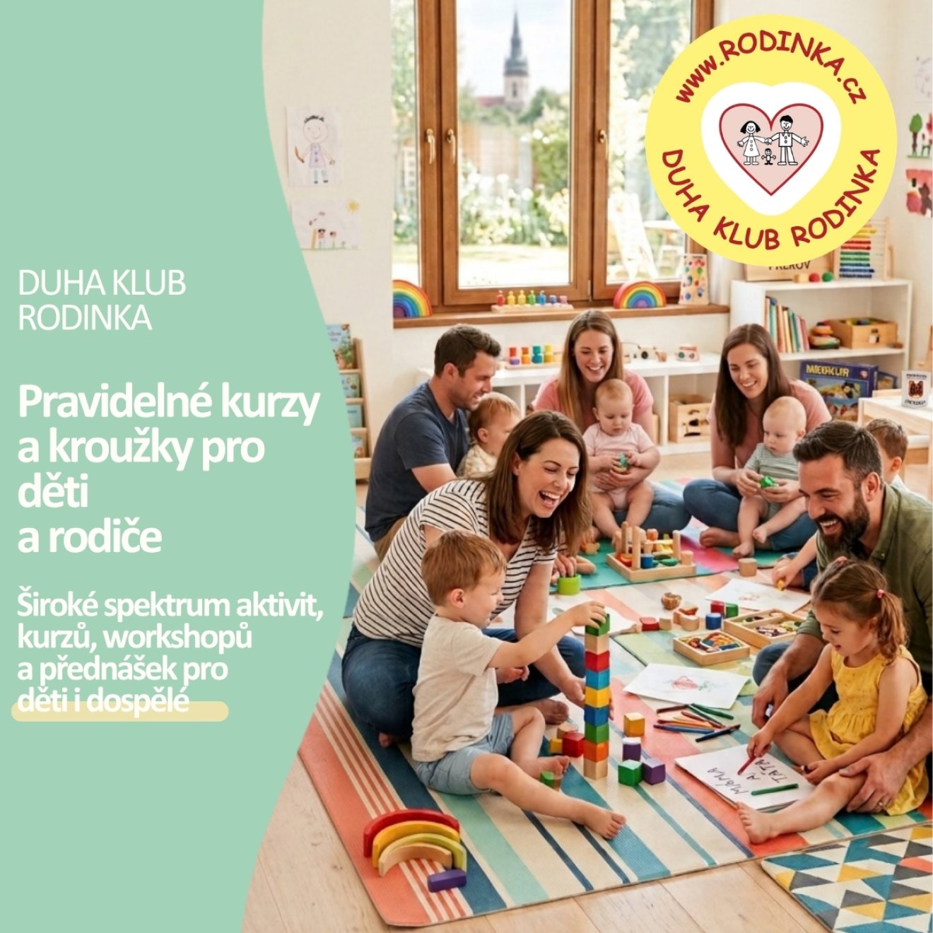 Pravidelné kurzy a kroužky pro děti a rodiče